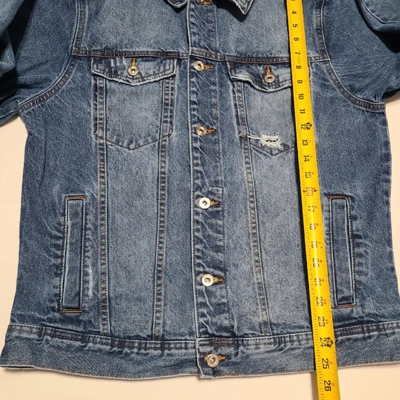 Zara Man Denim Jacket sz XL - Picture 3 of 6
